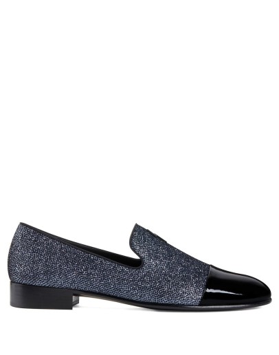 glitter panelled loafers 