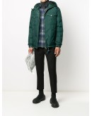 flap pockets zipped hooded jacket