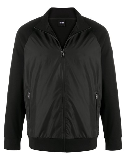 panelled bomber jacket