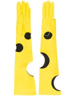 long cut-out gloves