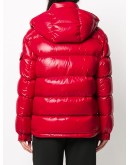 quilted hooded zipped jacket