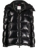 quilted zipped puffer jacket