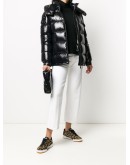 quilted zipped puffer jacket