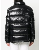 quilted zipped puffer jacket