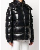 quilted zipped puffer jacket