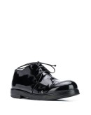 lace-up patent Oxford shoes