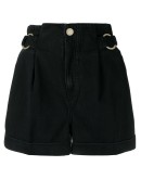 high rise denim shorts