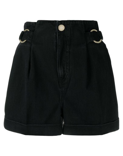 high rise denim shorts