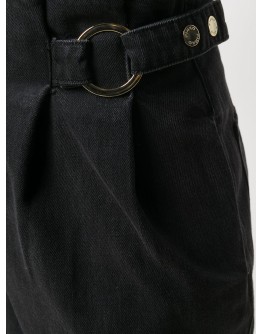 high rise denim shorts