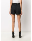 high rise denim shorts