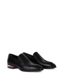 transparent heel loafers