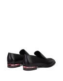 transparent heel loafers