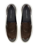 crocodile embossed loafers