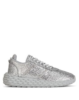 low-top glitter trainers