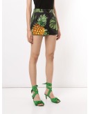 cotton pineapple print shorts