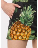cotton pineapple print shorts
