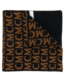 logo knit scarf