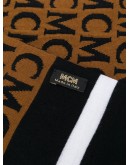 logo knit scarf