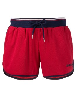 contrast trim stripe detail shorts