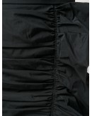 ruffle-detail wrap-silhouette shorts