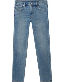 text-print slim-fit jeans