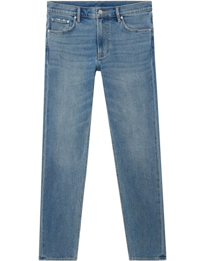 text-print slim-fit jeans