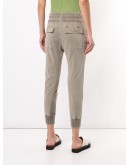 fitted jersey trousers