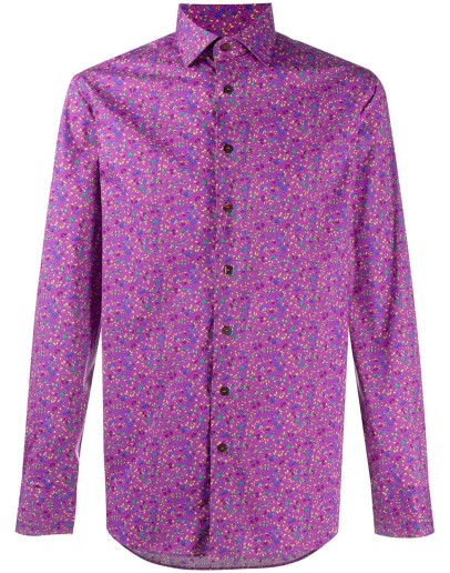 long sleeve floral print shirt