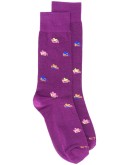 ribbed knit logo socks
