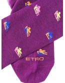 ribbed knit logo socks