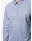 herringbone print shirt