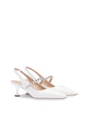 crystal-embellished slingback pumps