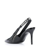 pointed pantent mules
