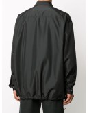 shirt-style drawstring-hem coat