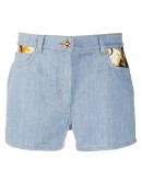 baroque pattern detail shorts