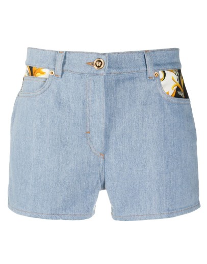 baroque pattern detail shorts