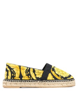 Baroque print espadrilles