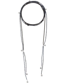 beaded double-cord necklace