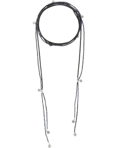 beaded double-cord necklace