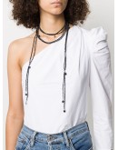 beaded double-cord necklace