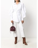 drawstring-fastening bucket bag