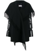scarf wrapped padded coat