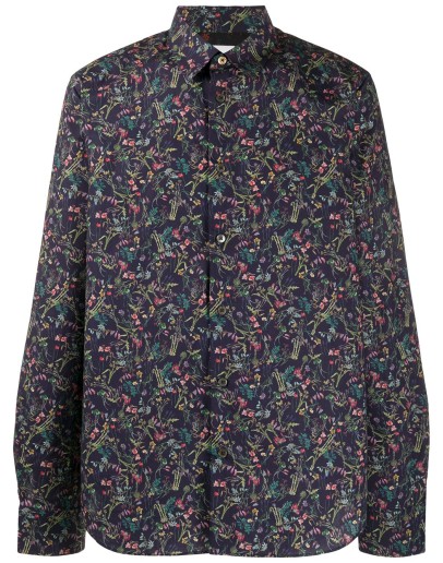 floral print long sleeved shirt