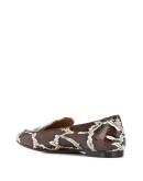snakeskin-effect loafers
