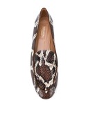 snakeskin-effect loafers