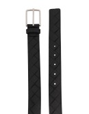 Intrecciato leather belt