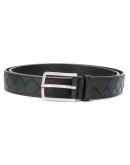 Intrecciato leather belt