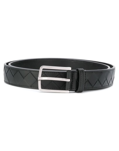 Intrecciato leather belt
