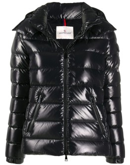 logo patch puffer jacket