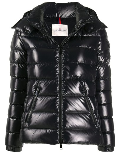 logo patch puffer jacket